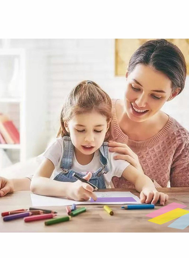 Excefore Guided Reading Strips, 8 Pcs Dyslexia Overlay Ruler, Coloured Overlays Ruler Highlight Strips Tracking Rulers for Dyslexia, ADHD and to Reduce Visual Stress  - Image 3