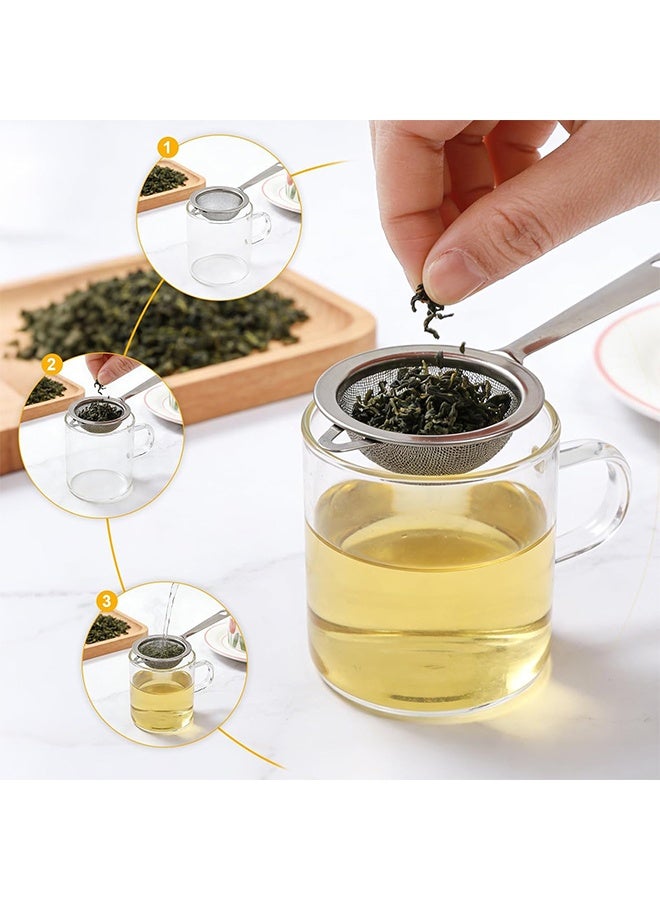 2PCS Pure Matcha Sifter, Tea Strainer, Very Fine Mesh, Stainless Steel, Eliminate Clumps In Green Tea Powder for Baking, Tea - Image 5