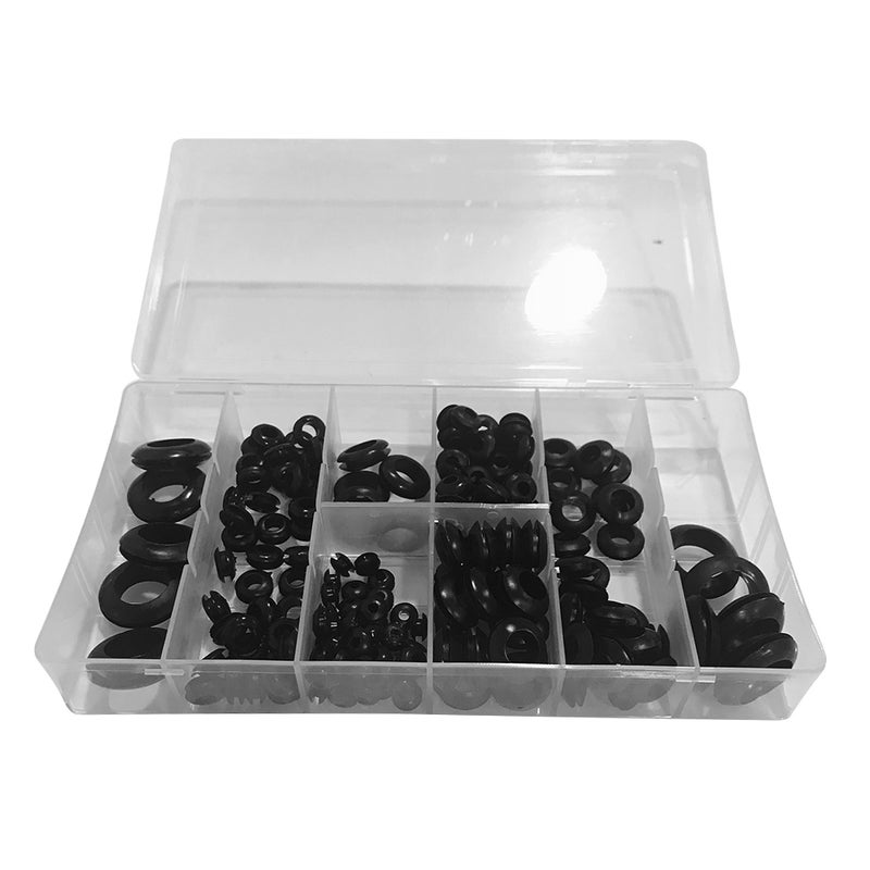 180PCS Rubber Washer Seals Set Insulation Ring Gasket Car Air Conditioning Compressor Seals Vehicle Auto Repair Tool Kit (Black) - Image 1