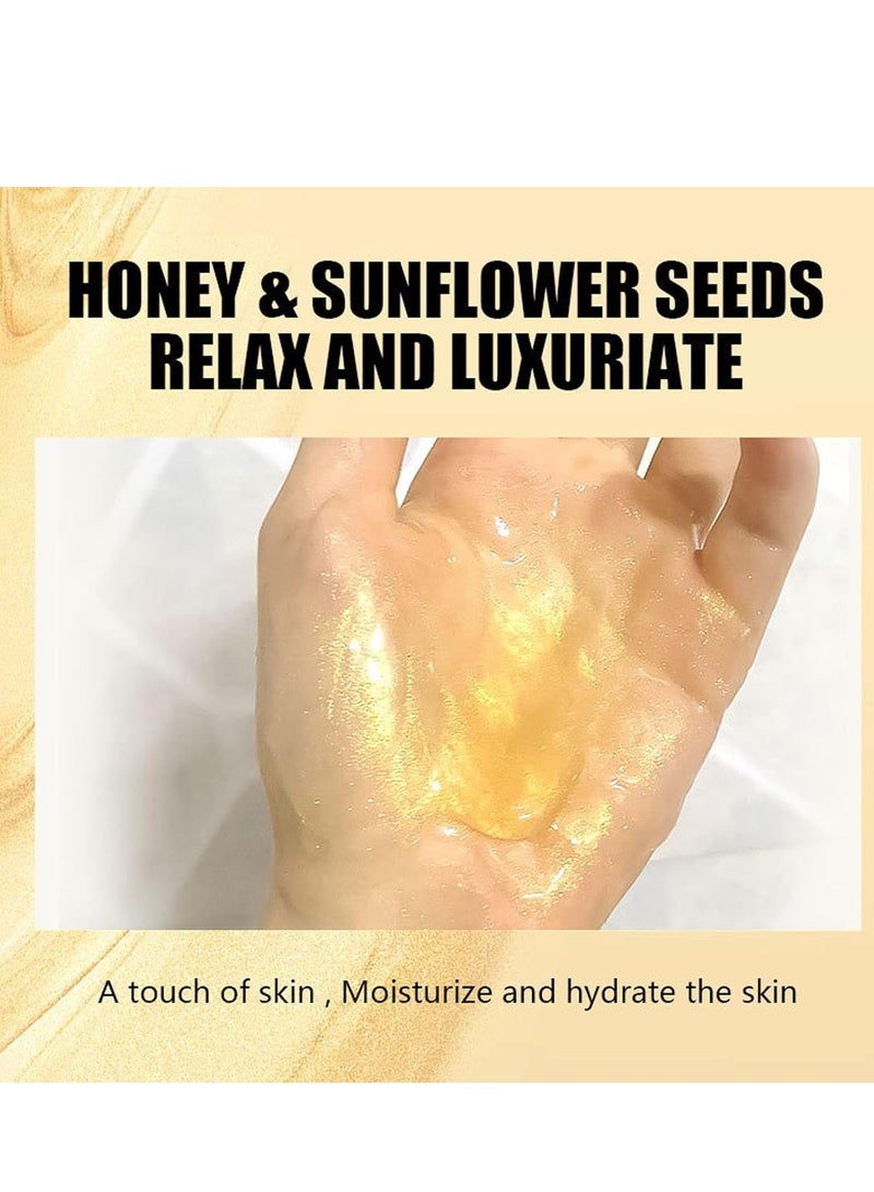 Rozino Vitamin C & Turmeric Hand and Foot Peel Mask, Hydrating Peel Off Hand Wax Mask Nourishing Exfoliating Repair Dry Rough Cracked Skin Hands Care, Exfoliating Hand Peeling Mask for Men & Women  - Image 4