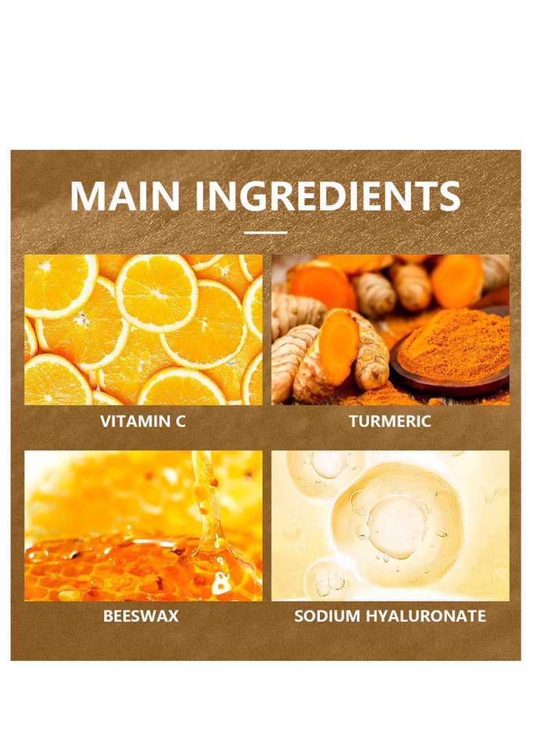 Rozino Vitamin C & Turmeric Hand and Foot Peel Mask, Hydrating Peel Off Hand Wax Mask Nourishing Exfoliating Repair Dry Rough Cracked Skin Hands Care, Exfoliating Hand Peeling Mask for Men & Women  - Image 5