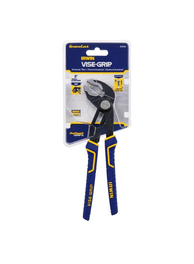 IRWIN Vise-Grip V-Jaw Locking Pliers  8-Inch  2078108   Blue - Image 4