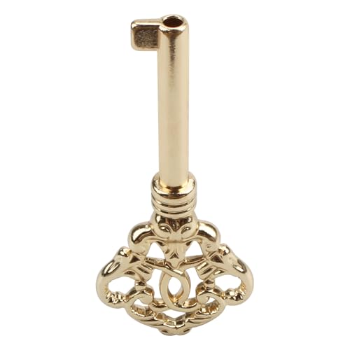 VIDABTE KYF-2 Solid Brass Reproduction Skeleton Key,Antique Brass Skeleton Key fits Most of Sligh, Pearl, Colonial and Seth Thomas Clocks - Fancy, Vintage and Old Furniture (1 pcs) - Image 5