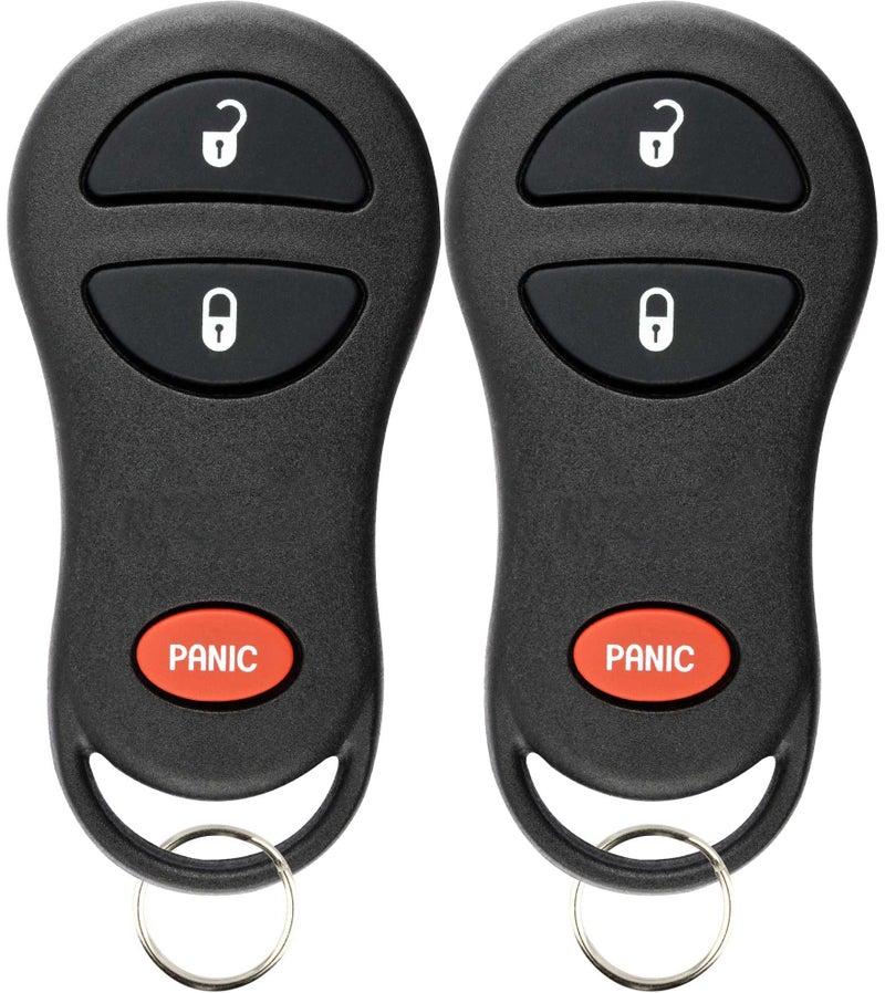 KeylessOption Keyless Entry Remote Control Car Key Fob Replacement for 56045497 (Pack of 2) - Image 1