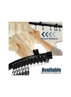 The Bros Curved Ceiling Curtain Track Bendable Moun, Room Divider Curtain Track, Flexible Bendable Ceiling Curtain Rails, for Curtain Rail Bunk Bed Bay Window Room Divider (Black,5 m/ 16.4 ft)  - Image 4