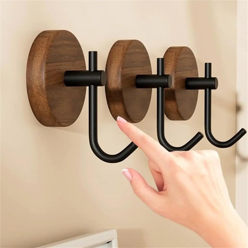 خطافات حائط لاصقة ذهبية بدون حفر حامل معطف تخزين حامل مفاتيح - Image 4