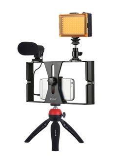 NIBEMINENT 7-In-1 Smartphone Handheld Filmmaking Video Rig Kit Black/Yellow/Red  - Image 2