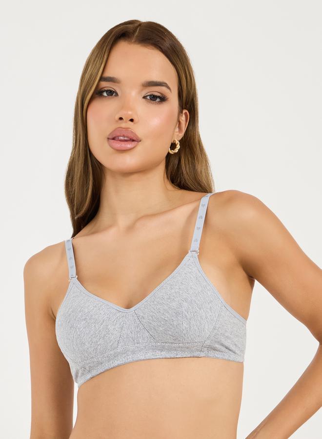 Styli Pack of 2 - Padded Non Wired T-Shirt Bra  - Image 2