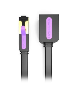 NIBEMINENT CAT 7 RJ45 LAN Network Extension Cable Black  - Image 2
