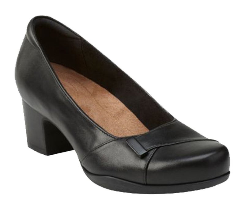 Clarks Women's Rosalyn Belle, Black Leather, 8 B(M) US - Image 2