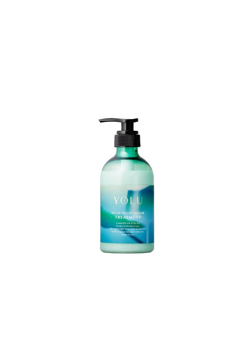 YOLU Mocktail Relax Night Repair Treatment 440g, Intensive Night Hair Treatment for Dry, Frizzy, Tangled & Damaged Hair, Deep Moisturizing & Smoothing Hair Mask with Keratin, CMC Care & Lime Summer Mojito Scent