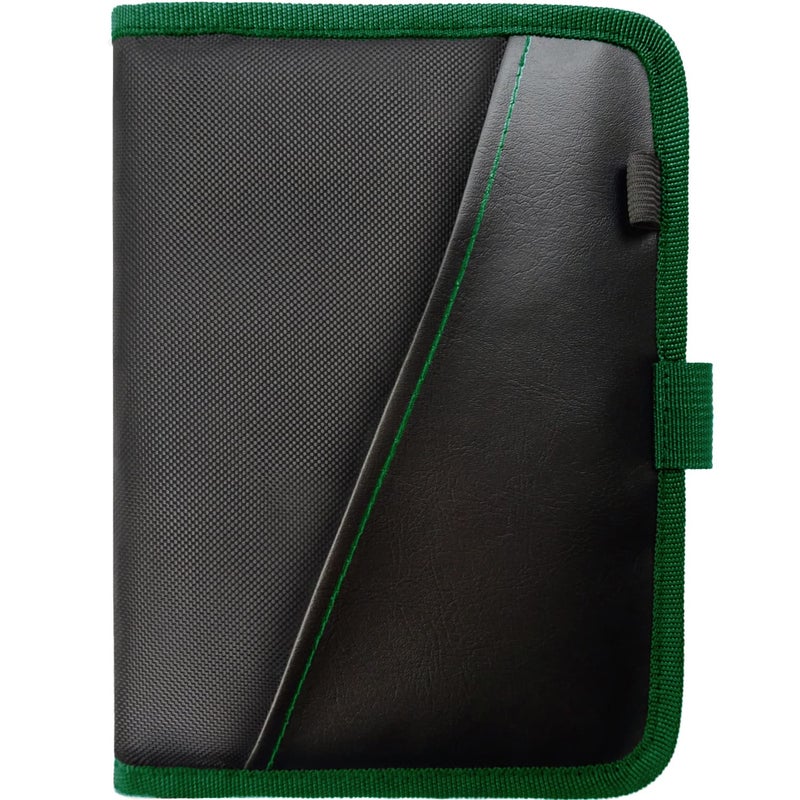 Glove Box Compartment Organizer  Car Document Holder  Owner Manual Case Pouch  Vehicle Storage Wallet for Registration  Insurance Card  Premium Auto Paperwork Holder  Log Book included  Green