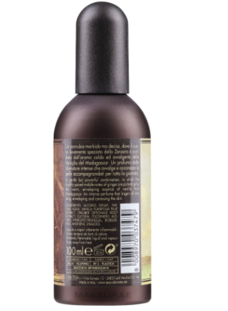 Tesori d'Oriente Aromatic Perfume Vanilla and Ginger from Madagascar 100ml - Image 3