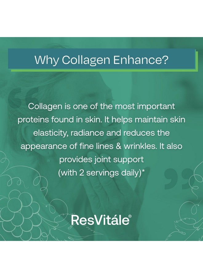 ResVitale ResVitále Collagen Enhance - Beauty Supplement with Hyaluronic Acid & Resveratrol - 60 Capsules - Image 2
