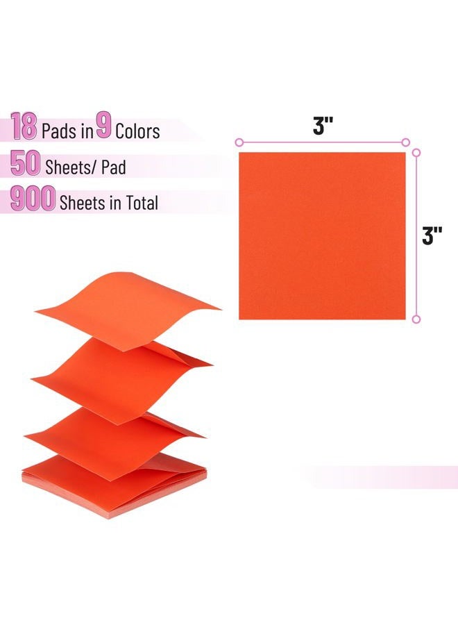 Mr. Pen Sticky Notes, 3'x3', 12 Pads, Bright Colors, Bulk - Image 2