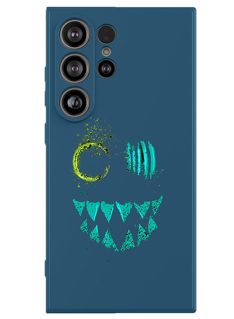 Theodor Protective Slim Fit Case Liquid Silicone Cover with Full Body Protection Anti-Scratch Shockproof Case For Samsung Galaxy S25 Ultra (Blue) - ghost - Image 1