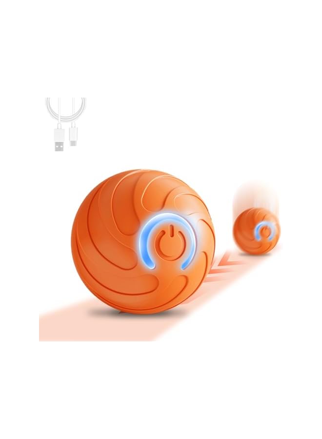Shaky Ball for Dogs, 2025 Interactive Dog Toys Balls, Automatic Moving Dog Toy, Vibrating Dog Balls, Automatic Rolling Ball Toy for Puppy Small Medium Large Dogs (A - Orange * 1pcs) - Image 1