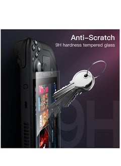 Generic 2 Pack Screen Protector For Steam Deck OLED 7.4-Inch (2023) 9H Tempered Glass Film Anti-Scratch HD Clear  - Image 2