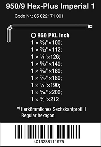 Wera 05022171001 LkeySet for 950 PKL9 SZ NMULTI - Image 3