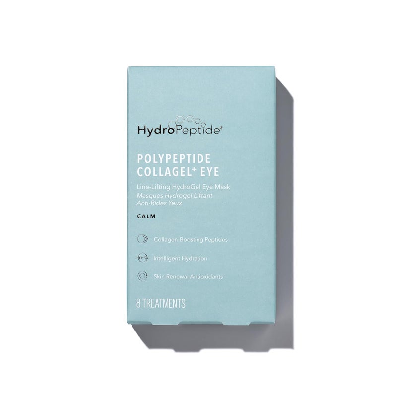 HydroPeptide PolyPeptide Collagel Eye Masks, Line-Lifting Hydrogel Under Eye Patch, Firmer Appearance & Hydration & Dark Circles, 8 Treatments - Image 1