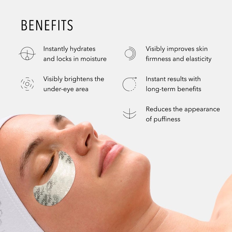 HydroPeptide PolyPeptide Collagel Eye Masks, Line-Lifting Hydrogel Under Eye Patch, Firmer Appearance & Hydration & Dark Circles, 8 Treatments - Image 3
