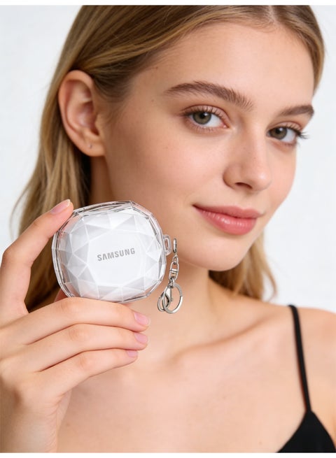 For Samsung Galaxy Buds FE Case 2023 | Galaxy Buds 2 Pro Case 2022 | Galaxy Buds 2 Case 2021 | Galaxy Buds Pro Case 2021 | Galaxy Buds Live 2020 Hard PC Shockproof Protective Cover with Keychain