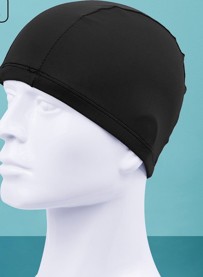Bukela Swim Cap for Men Women Adult, High Stretch Fabric Swim Cap, Swimming Caps Non-Waterproof - Image 1