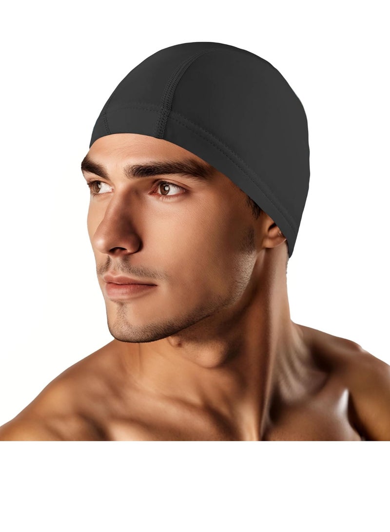 Bukela Swim Cap for Men Women Adult, High Stretch Fabric Swim Cap, Swimming Caps Non-Waterproof - Image 4