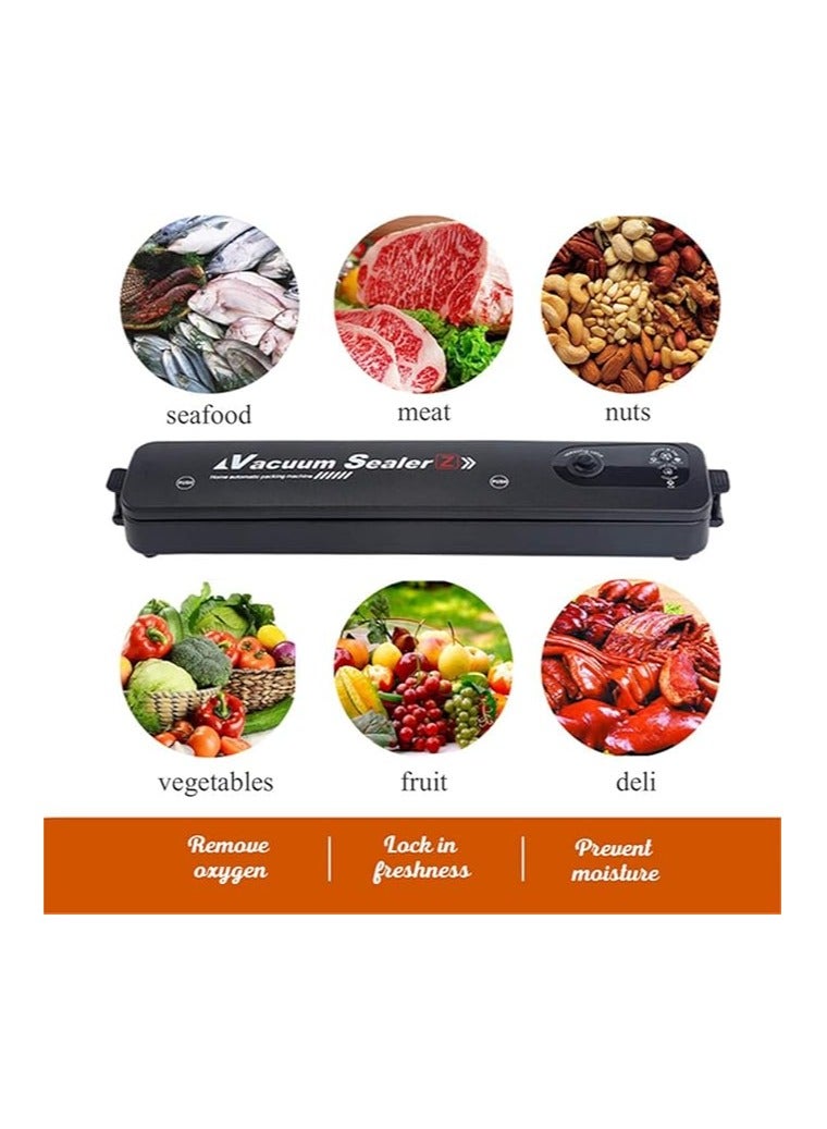 SUKILO Food Sealer with 10 Vacuum Bags - Compact Automatic Sealer for Dry and Wet Food Storage | Easy to Clean with LED Indicator - Image 3