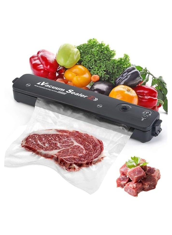 SUKILO Food Sealer with 10 Vacuum Bags - Compact Automatic Sealer for Dry and Wet Food Storage | Easy to Clean with LED Indicator - Image 2