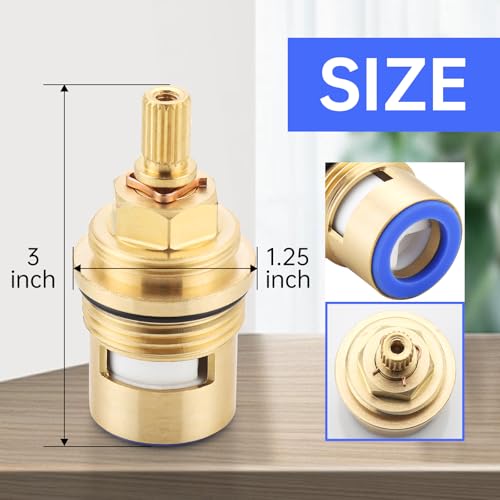 hansengroe Faucet Cartridge Replacement for Kohler 1000187 Ceramic Valve Faucet Replacement Parts use in Deck Faucets with 34 inch Valves Cold Cartridge 1000187 - Image 3