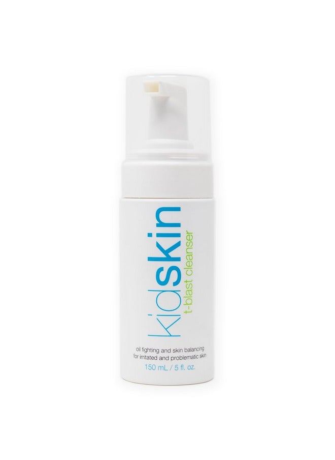 kidskin - T-Blast Facial Cleanser, Gentle Face Wash With Tea Tree Oil, Spot Skin Care For Kids And Teens, Non-Drying Natural Cleanser For Oily Or Dry, Acne-Prone Skin, 150 Ml 5.0 Fl Oz. - Image 1