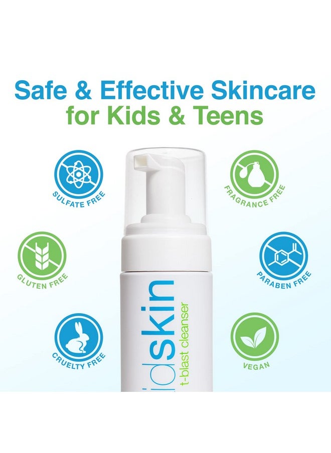 kidskin - T-Blast Facial Cleanser, Gentle Face Wash With Tea Tree Oil, Spot Skin Care For Kids And Teens, Non-Drying Natural Cleanser For Oily Or Dry, Acne-Prone Skin, 150 Ml 5.0 Fl Oz. - Image 1