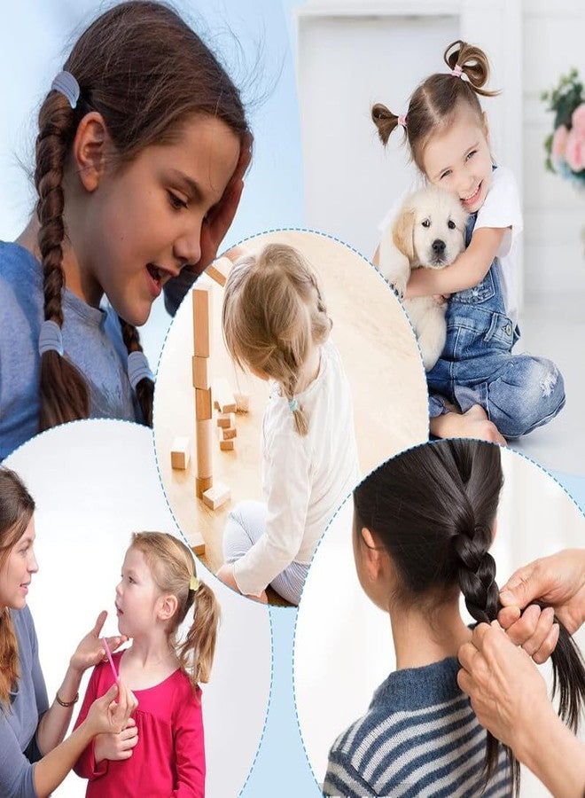 FAMEZA 200Pcs Baby Hair Ties, Soft Cotton Toddler Hair Ties for Girls and Kids, 1 Inch Multicolor Seamless Hair Bands for Kids Girls Gifts|MULTICOLOR - Image 5