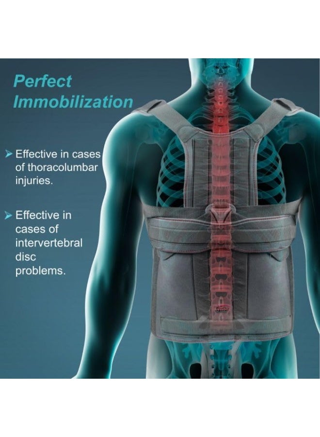 Full Back Support Belt - Maximum Stabilization for Spine & Posture Correction - High Quality for Pain Relief & Daily Use - Image 2