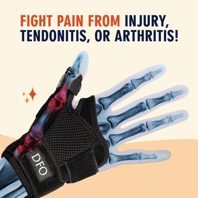 Dr. Frederick's Original Doctor-Developed Copper Thumb Brace â€“ Wrist & Thumb Support for Arthritis, Tendonitis & De Quervainâ€™s â€“ Reversible Spica Splint for Pain Relief - 1 Brace - Adjust-to-Fit - Image 4