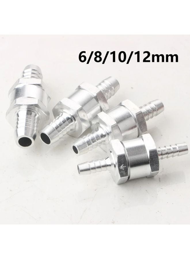 2pcs 10mm Aluminum Alloy One Way Check Valve For Gas Oil Diesel Fuel Pipe - Image 2