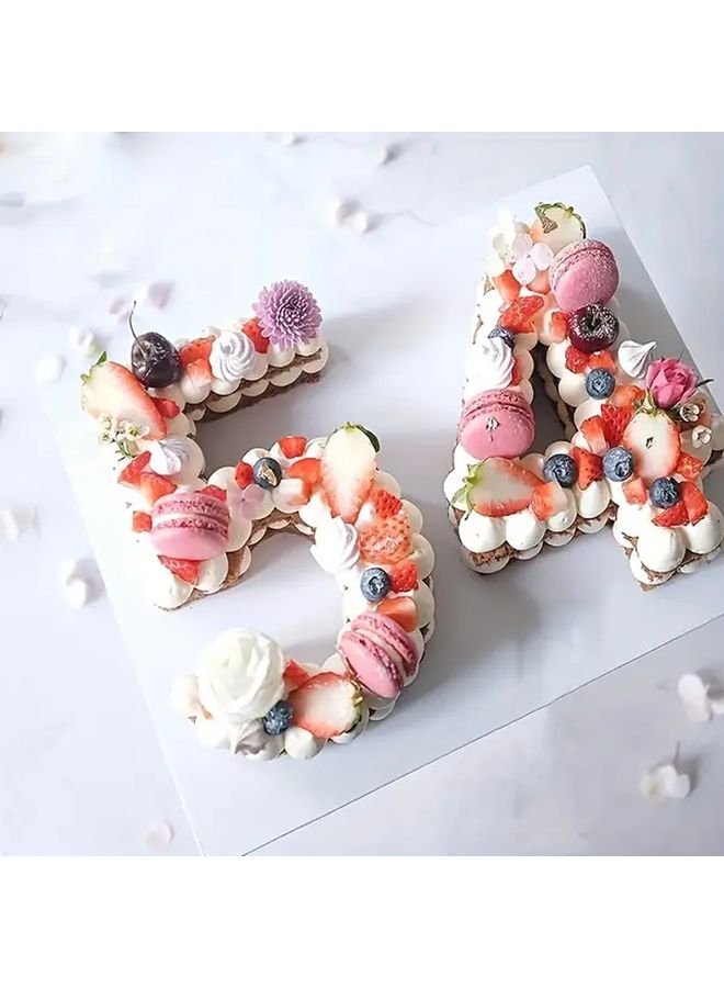 9pcs Set Numbers Cake Stencils 0 8 Number Cake Making Templates 2 6 8 10 12 14 Inches For Baking Cookies Desserts Pastries Decorations 4 Inch Model - Image 4