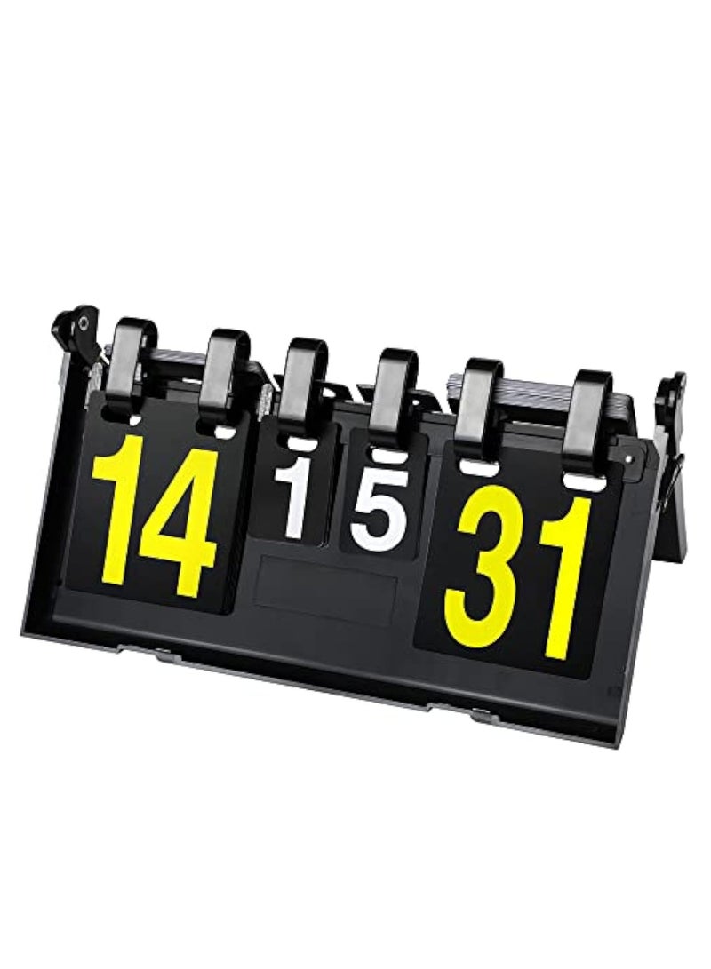 KASTWAVE Flip Scoreboard Tabletop Score Flipper, Table Top Scoreboard, Football Portable Scoreboard, Score Keeper, Score Flipper, Sport Scoreboard for Indoor & Outdoor Sports, Portable Scoreboard Flips up to31 - Image 1