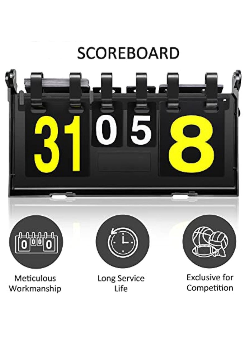 KASTWAVE Flip Scoreboard Tabletop Score Flipper, Table Top Scoreboard, Football Portable Scoreboard, Score Keeper, Score Flipper, Sport Scoreboard for Indoor & Outdoor Sports, Portable Scoreboard Flips up to31 - Image 2