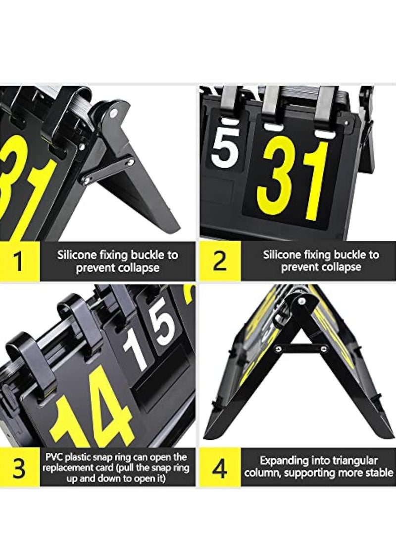 KASTWAVE Flip Scoreboard Tabletop Score Flipper, Table Top Scoreboard, Football Portable Scoreboard, Score Keeper, Score Flipper, Sport Scoreboard for Indoor & Outdoor Sports, Portable Scoreboard Flips up to31 - Image 3