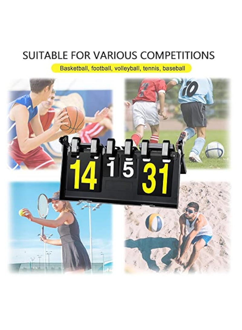 KASTWAVE Flip Scoreboard Tabletop Score Flipper, Table Top Scoreboard, Football Portable Scoreboard, Score Keeper, Score Flipper, Sport Scoreboard for Indoor & Outdoor Sports, Portable Scoreboard Flips up to31 - Image 5