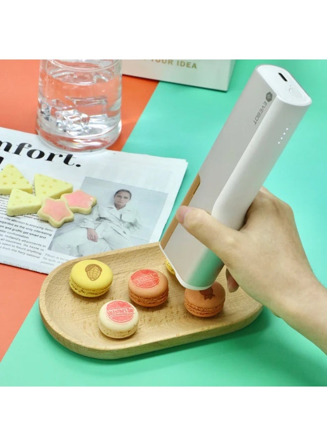 EVEBOT PrintPen mini handheld protable Coffee Print Portable Inkjet Printer Handheld Food safty grade Food Printer in Bread Cake Machine(Official Package) - Image 4