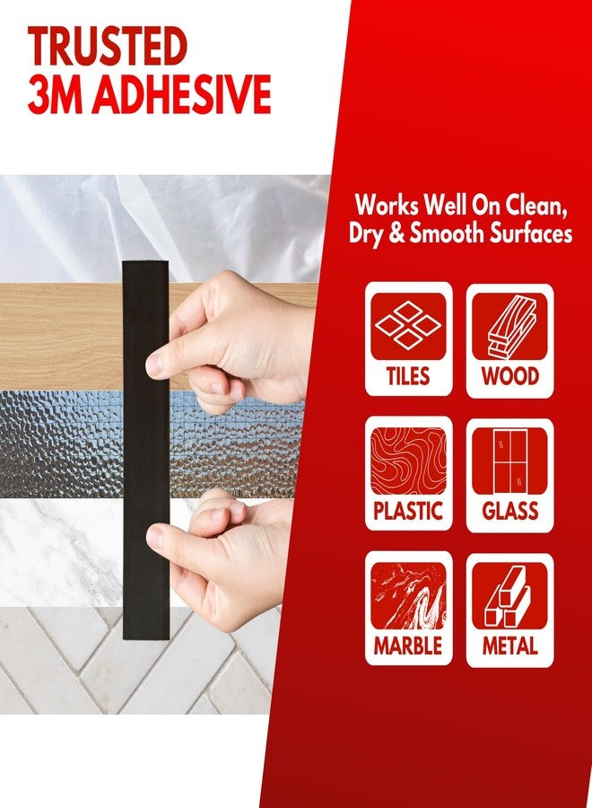NextClimb Flat Magnetic Tape Strips Extra Strong Magnet and Adhesive Tape - Perfect for Teachers, Crafts and DIY Projects (5-Pack (1 x 5.8in) 3M Adhesive) - Image 4