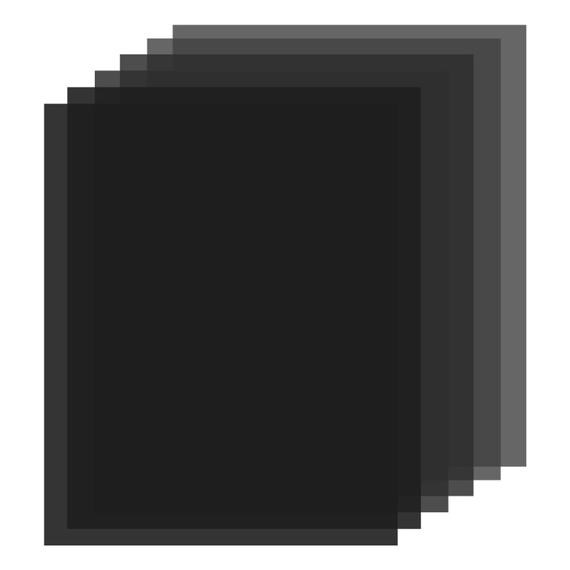 Selens مجموعة أوراق مرشح ND سيلينس 16x20 بوصة، ND3، ND6، ND9 لاستوديو التصوير والفيديو، ضوء فلاش LED (مجموعة 6 قطع) - Image 1