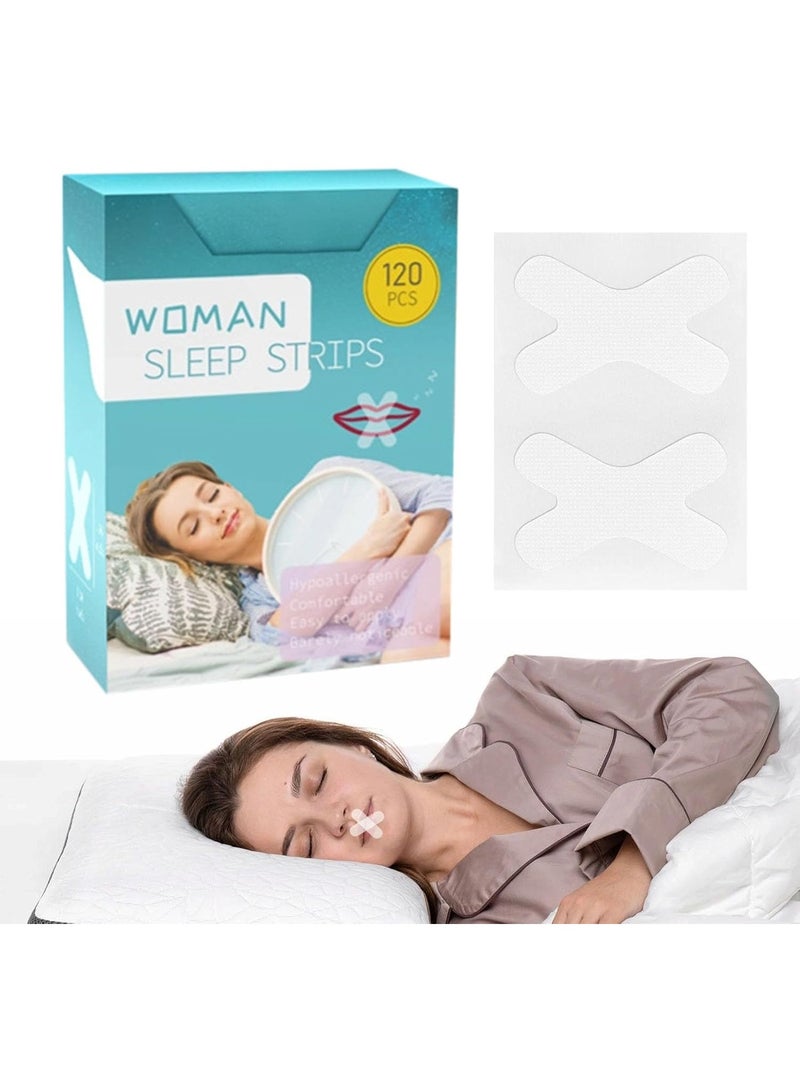 SOLARAE Mouth Breathing Patch - Mouth Tape For Sleeping Nose Breathing,Anti Snoring Device, X Shape Mouth Tape For Nasal Breathing - Advanced Gentle Mouth Tape For Nose Breathing - Image 1