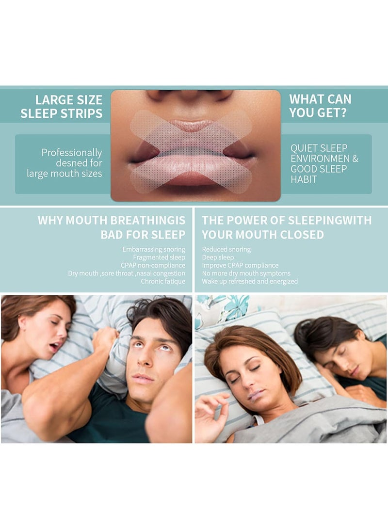 SOLARAE Mouth Breathing Patch - Mouth Tape For Sleeping Nose Breathing,Anti Snoring Device, X Shape Mouth Tape For Nasal Breathing - Advanced Gentle Mouth Tape For Nose Breathing - Image 5