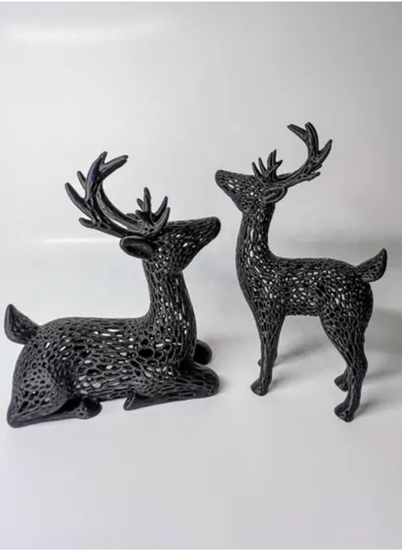 3D Brothers - Home Decore Artistic Sculpture Graceful Deer Decoration for houses - Image 1