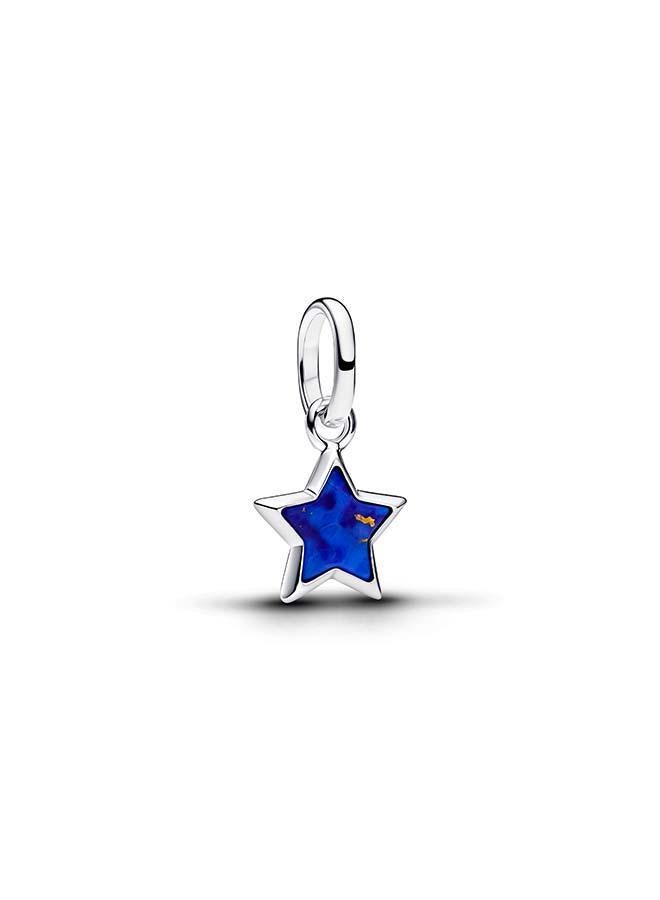 PANDORA Blue Star Mini Dangle Charm - Image 1