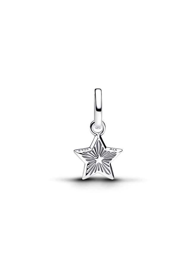 PANDORA Blue Star Mini Dangle Charm - Image 3